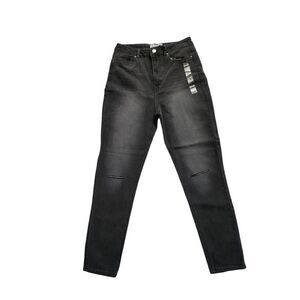 New Refuge Denim Mom High Rise Stretch Black Jeans